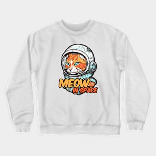 Astronaut cat Crewneck Sweatshirt